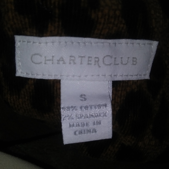 Charter Club Corduroy Leopard Print Small Jacket EUC! - Picture 10 of 12
